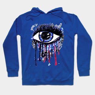 Big blue witch eye Hoodie